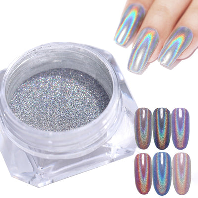 MULTI-COLORS GRADIENT EYESHADOW MAKEUP NAIL ART PIGMENT GLITTER DUST POWDER