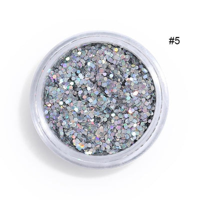 MULTI-COLORS GRADIENT EYESHADOW MAKEUP NAIL ART PIGMENT GLITTER DUST POWDER