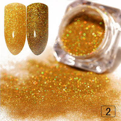 MULTI-COLORS GRADIENT EYESHADOW MAKEUP NAIL ART PIGMENT GLITTER DUST POWDER