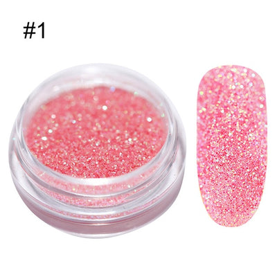 MULTI-COLORS GRADIENT EYESHADOW MAKEUP NAIL ART PIGMENT GLITTER DUST POWDER