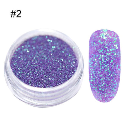 MULTI-COLORS GRADIENT EYESHADOW MAKEUP NAIL ART PIGMENT GLITTER DUST POWDER