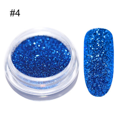 MULTI-COLORS GRADIENT EYESHADOW MAKEUP NAIL ART PIGMENT GLITTER DUST POWDER